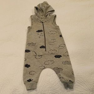 Afton Street romper with hood and zipper